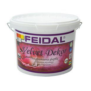Краска декоративная Feidal Velvet Dekor Шелковисто-глянцевая 2,5 л 50116434 фото