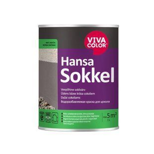 Фарба для цоколя Hansa Sokkel воднодисперсійна Прозора &laquo;База С&raquo; 0,9 л 50129190 фото