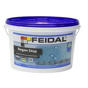 Фасадная силиконовая краска Feidal Regen Stop Бесцветная 2,5 л 50118728 фото