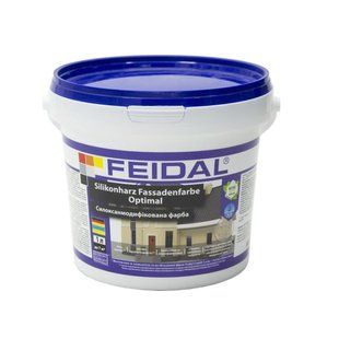 Силоксанмодифікована фасадна фарба Feidal Silikonharz Fassadenfarbe Optimal 1 л 50129055 фото