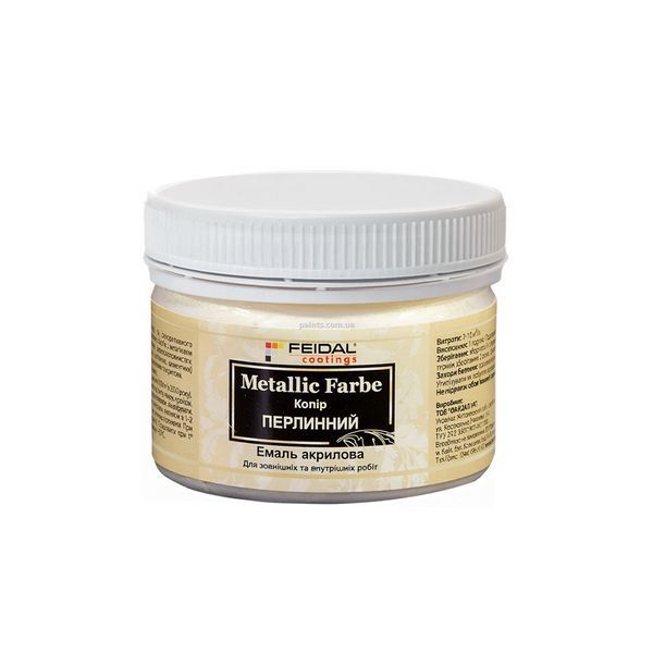 Декоративная краска Feidal Metallic Farbe Жемчужина 0,1 л 50104217 фото Декоративная краска Feidal Metallic Farbe Жемчужина 0,1 л 50104217 фото