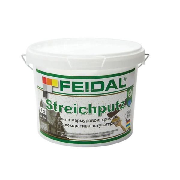 Грунт с мраморной крошкой под декоративные штукатурки Streichputz Feidal 4 кг 50306756 фото Грунт с мраморной крошкой под декоративные штукатурки Streichputz Feidal 4 кг 50306756 фото