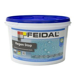 Фасадная силиконовая краска Feidal Regen Stop Бесцветная 5 л 50118729 фото