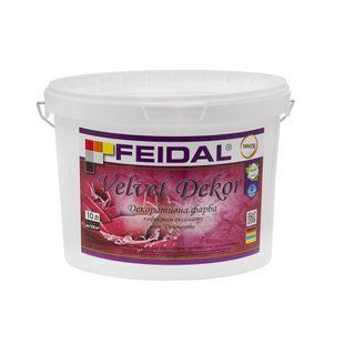 Краска декоративная Feidal Velvet Dekor Шелковисто-глянцевая 10 л 50124429 фото