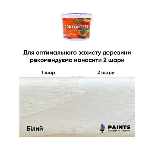 Пропитка для дерева (морилка) Ircom ДокторТекс IR-013 Белая 0,8 л i00400034 фото