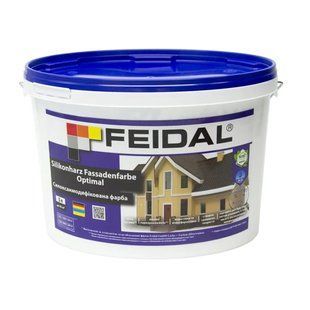 Силоксанмодифікована фасадна фарба Feidal Silikonharz Fassadenfarbe Optimal 5 л 50129057 фото