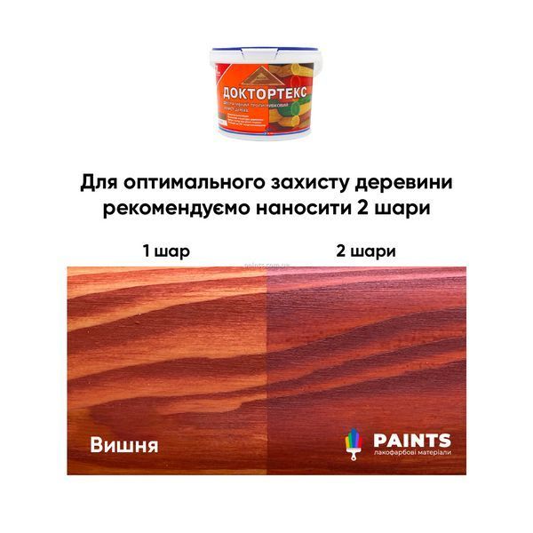 Пропитка для дерева (морилка) Ircom ДокторТекс IR-013 Вишня 10 л i00400042 фото