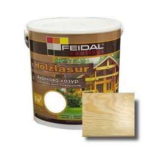 Акриловая лазурь Holzlasur Feidal бесцветная 0,75 л 50210111 фото