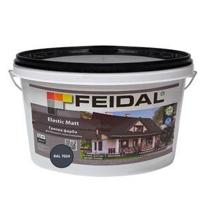 Гумова фарба Feidal Elastic Matt Матовий RAL 7024 Графіт 3,5 кг 50132341 фото