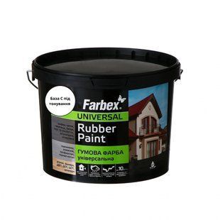 Фарба гумова універсальна Farbex Rubber Paint База С 12 кг 50106230 фото
