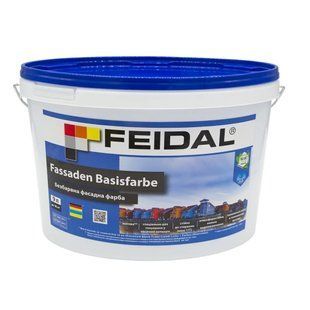 Фасадная краска Feidal Fassaden Basisfarbe Бесцветная 9 л 50119019 фото