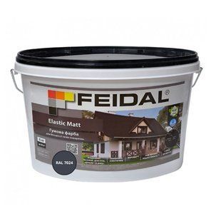 Гумова фарба Feidal Elastic Matt Матовий RAL 7024 Графіт 6 кг 50132342 фото