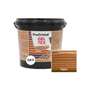 Пропитка лазурная для дерева (морилка) ProCristal Geltex IR-015 Орех 0,8 л i00001564 фото
