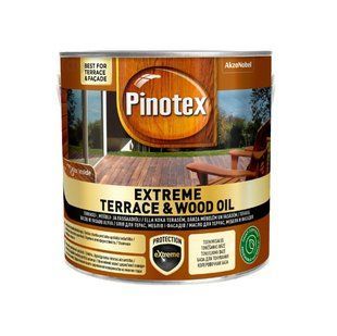 Олія для обробки дерева Pinotex Extreme Terrace & Wood Oil безбарвна BC 2.33 л 5927018 фото
