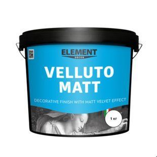 Декоративное покрытие Element Decor Velluto Matt 1 кг 1000025098 фото