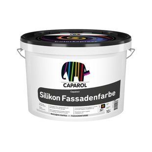 Фасадна фарба силіконова Caparol Capatect Silikon Fassadenfarbe Матова Безбарвна B3 9,4 л 948459 фото
