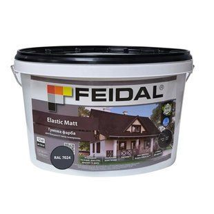 Гумова фарба Feidal Elastic Matt Матовий RAL 7024 Графіт 12 кг 50132343 фото