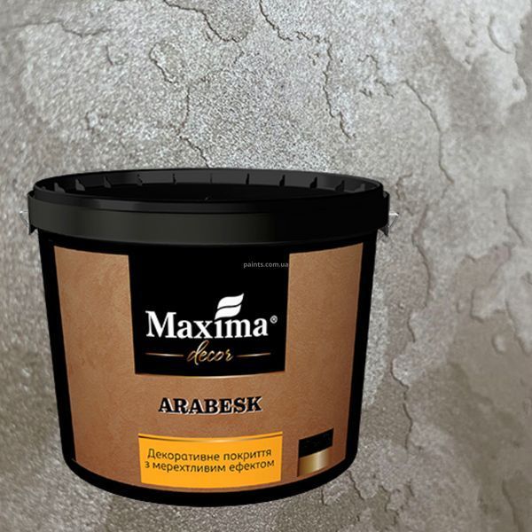 Декоративное покрытие с мерцающим эффектом Maxima Decor Arabesk 5 кг 12188134 фото Декоративное покрытие с мерцающим эффектом Maxima Decor Arabesk 5 кг 12188134 фото