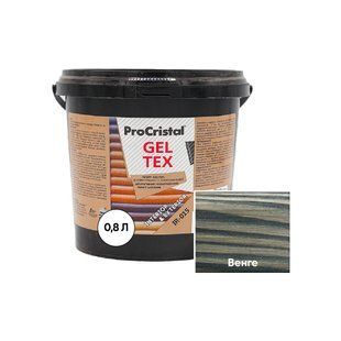 Пропитка лазурная для дерева (морилка) ProCristal Geltex IR-015 Венге 0,8 л i00001579 фото