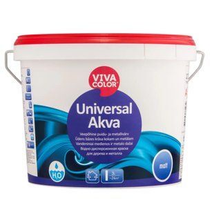 Фарба водоемульсійна Vivacolor Universal Akva Matt Біла &laquo;База А&raquo; 2,7 л 50132271 фото