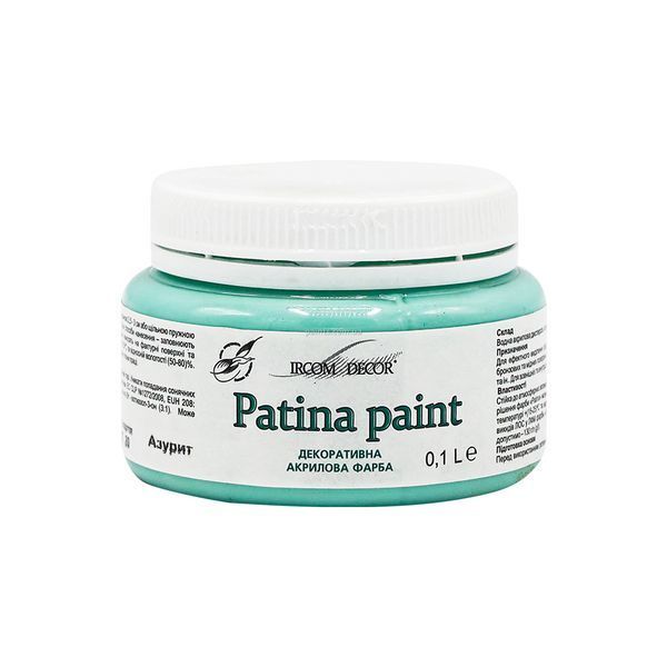 Краска декоративная Ircom Decor Patina paint IP-200 азурит 0.1 л 3400000001299 фото Краска декоративная Ircom Decor Patina paint IP-200 азурит 0.1 л 3400000001299 фото