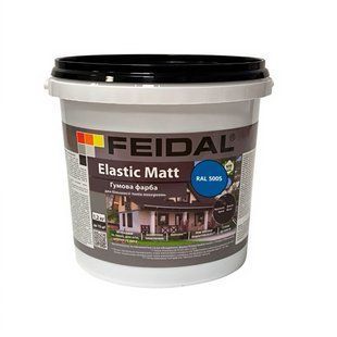 Гумова фарба Feidal Elastic Matt Матовий RAL 5005 Синій 1,2 кг 50132324 фото