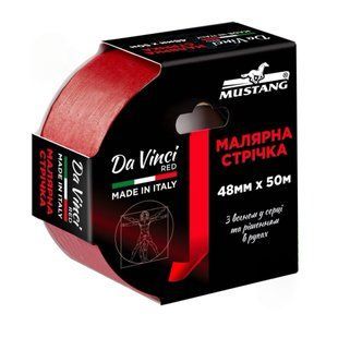 Малярная лента MUSTANG Da Vinci RED красная 50м х 48мм ITWP4850R фото