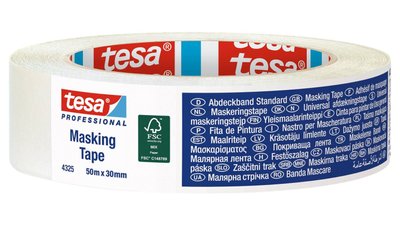 Професійна малярна стрічка Tesa Professional Masking Tape Pro White 50м х 50мм 04325-00004-02 фото