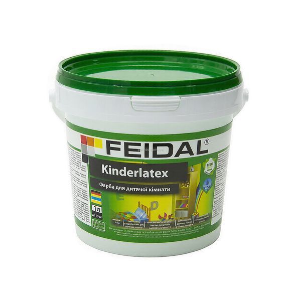 Краска для детской комнаты Feidal Kinderlatex 1 л 50101168 фото Краска для детской комнаты Feidal Kinderlatex 1 л 50101168 фото