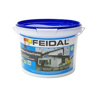 Фасадна силіконова структурна фарба Feidal Struktur Fassad Farbe 2,5 л 50118647 фото