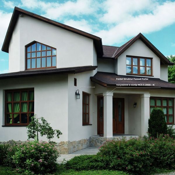 Фасадна силіконова структурна фарба Feidal Struktur Fassad Farbe 2,5 л 50118647 фото