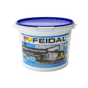 Фасадна силіконова структурна фарба Feidal Struktur Fassad Farbe 5 л 50118648 фото