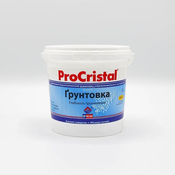 Грунтовка акриловая глубокопроникающая ProCristal IR-01 1 л i00400015 фото Грунтовка акриловая глубокопроникающая ProCristal IR-01 1 л i00400015 фото