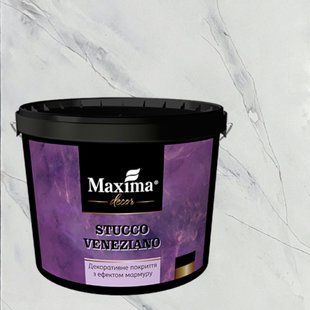 Декоративное покрытие с эффектом мрамора Maxima Decor Stucco Veneziano (венецианская штукатурка) 1 кг 12188050 фото
