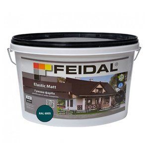 Гумова фарба Feidal Elastic Matt Матовий RAL 6005 Зелений 6 кг 50132334 фото