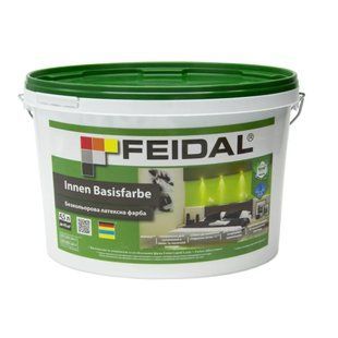 Бесцветная латексная краска Feidal Innen Basisfarbe 4,5 л 50105320 фото