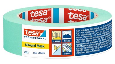 Універсальна малярна стрічка Tesa Allround Mask 50м х 38мм 04352-00003-00 фото