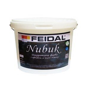 Краска декоративная Feidal Nubuk с эффектом мягкого прикосновения 5 л 50124870 фото