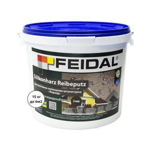 Декоративна силіконова штукатурка Короїд Silikonharz Reibeputz Feidal 15 кг 50116968 фото