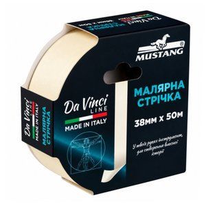 Малярна стрічка MUSTANG Da Vinci LINE біла 50м х 38мм ITWP3850W фото