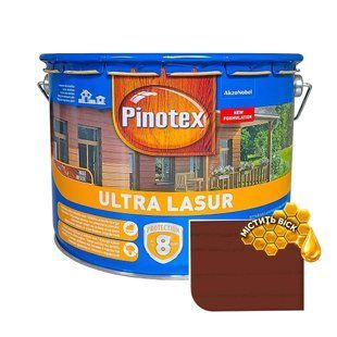 Пропитка для дерева Pinotex Ultra Lasur красное дерево 10 л 5302665 фото