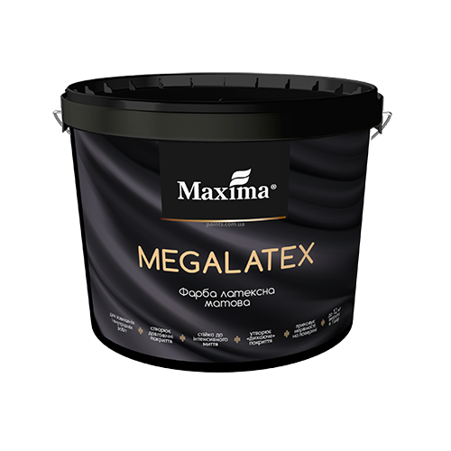 Краска интерьерная латексная Maxima Megalatex 7 кг 50105527 фото Краска интерьерная латексная Maxima Megalatex 7 кг 50105527 фото