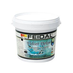 Краска декоративная Feidal Velvet Dekor Шелковисто-матовая 1 л 50124629 фото