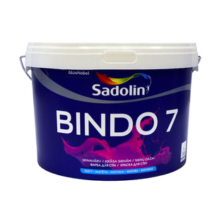 Латексная краска Sadolin Bindo 7 для стен и потолка Бесцветная BC 2,33 л 5072649 фото
