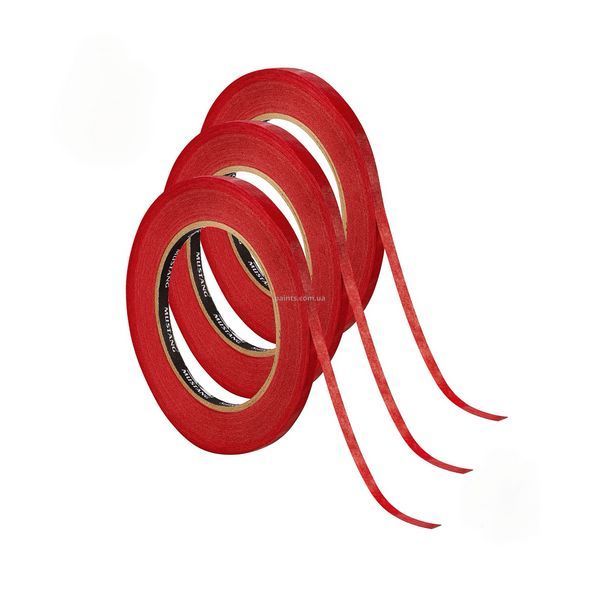 Малярная лента MUSTANG Da Vinci RED красная (комплект 3 шт) 50м х 6мм ITWP650R фото