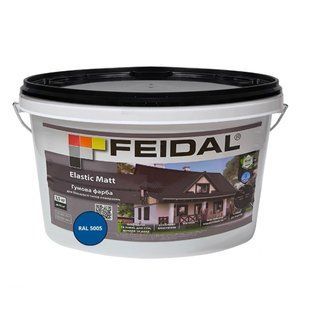 Гумова фарба Feidal Elastic Matt Матовий RAL 5005 Синій 3,5 кг 50132325 фото