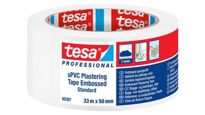 Штукатурна ПВХ стрічка Tesa sPVC Plastering Embossed 33м x 50мм 60397-00001-00 фото