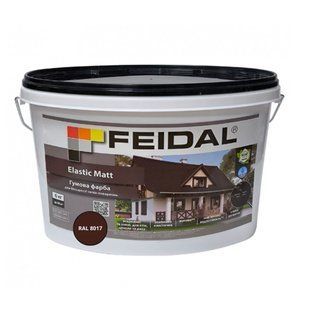 Гумова фарба Feidal Elastic Matt Матовий RAL 8017 Коричневий 6 кг 50132350 фото