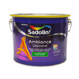Акриловая краска Sadolin Ambiance Diamond для стен и потолка Бесцветная BC 2,33 л 5329424 фото