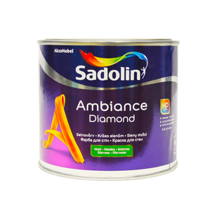 Акриловая краска Sadolin Ambiance Diamond для стен и потолка Бесцветная BC 0,465 л 5329516 фото